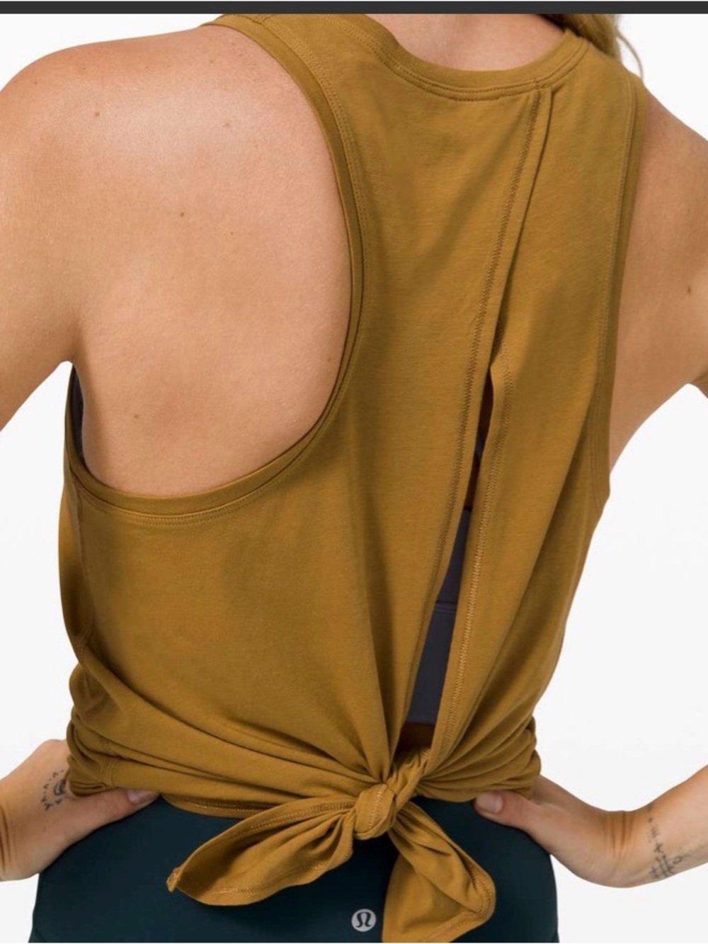 Lululemon All Tied Up Tank size 2 spiced Bronze